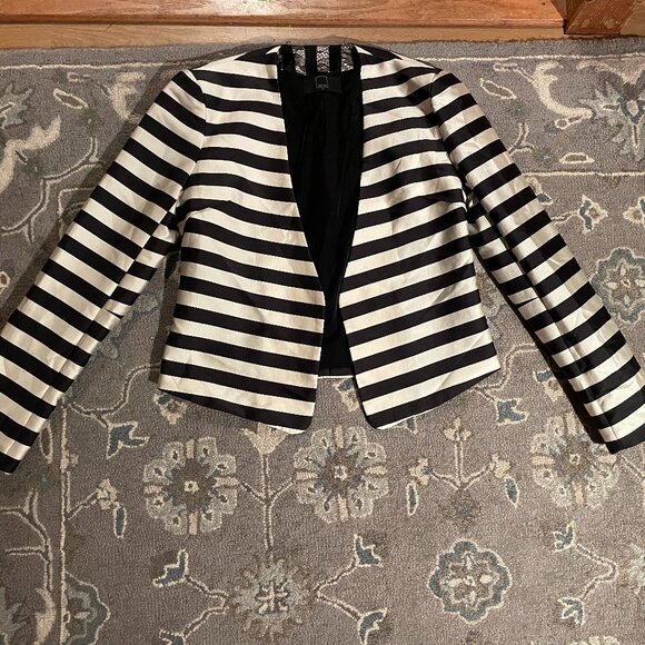 Dolce Vita Striped Structured Blazer - Picture 1 of 4